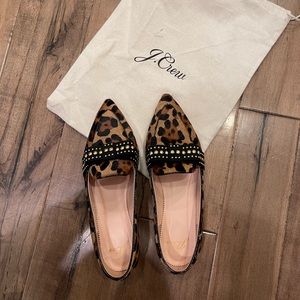 J crew leopard loafer